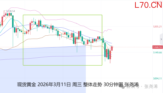 张尧浠:美元走强加通胀担忧 金价仍保持震荡上行趋势